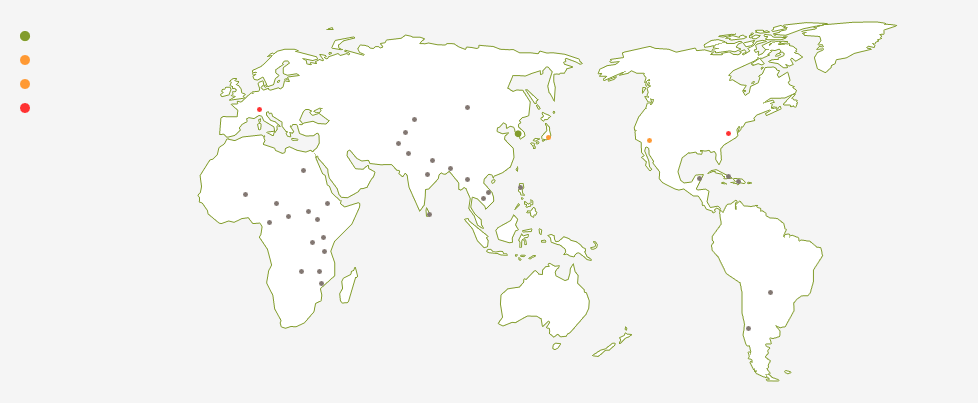 Good Neighbors Map showing overseas branch.